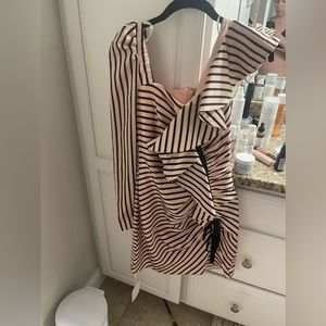 Self portrait striped mini dress NWT